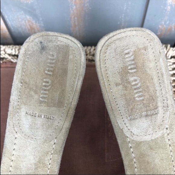 Miu Miu Blue Flower Heels - Picture 14 of 14